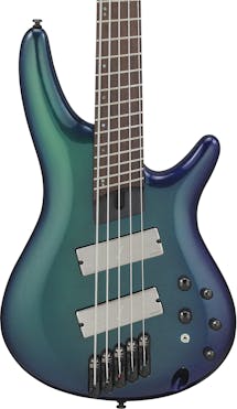 Ibanez SRMS725-BCM 5-String Bass in Blue Chameleon