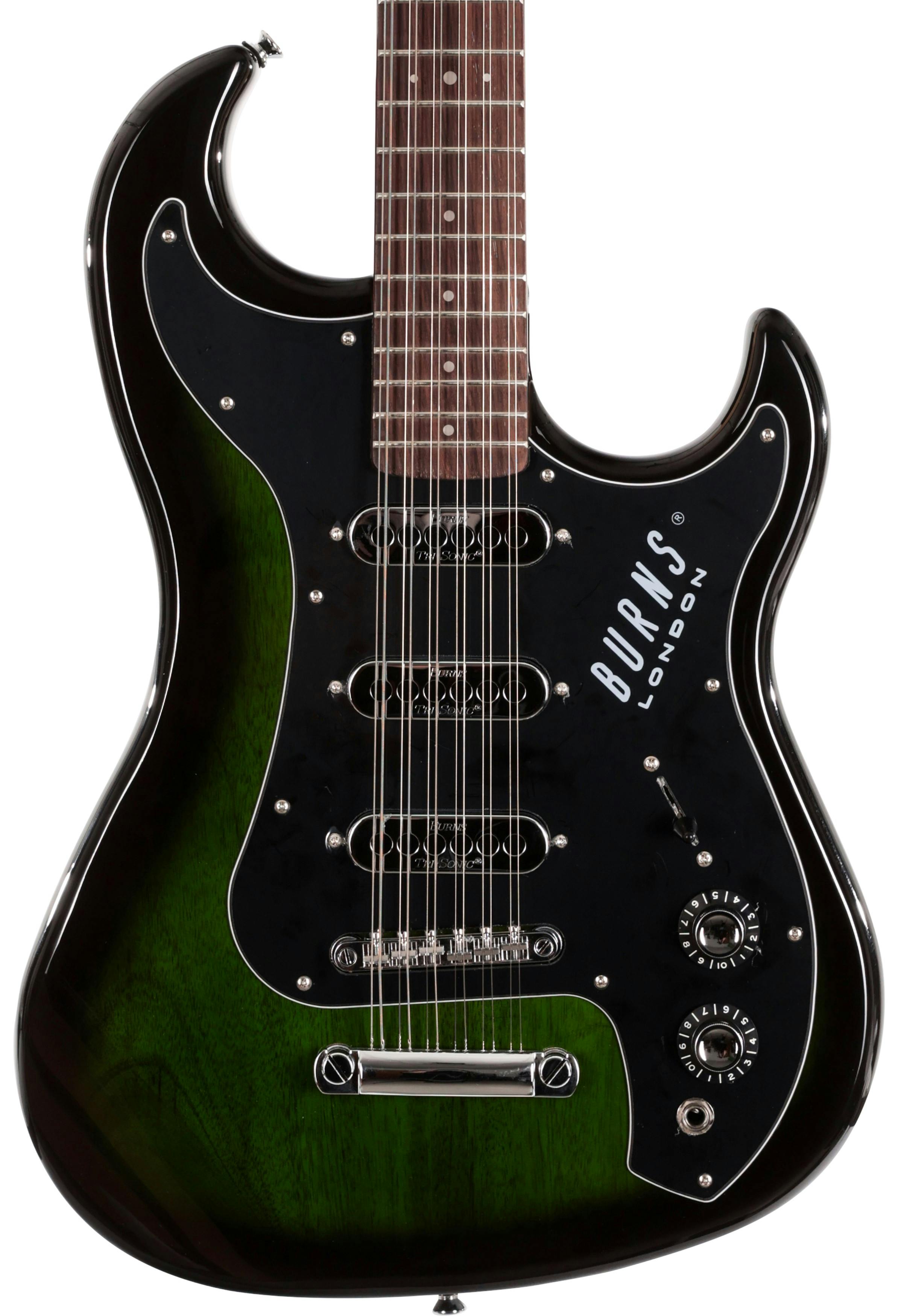 Burns SSJ Short Scale Jazz  String Electric Guitar in Green