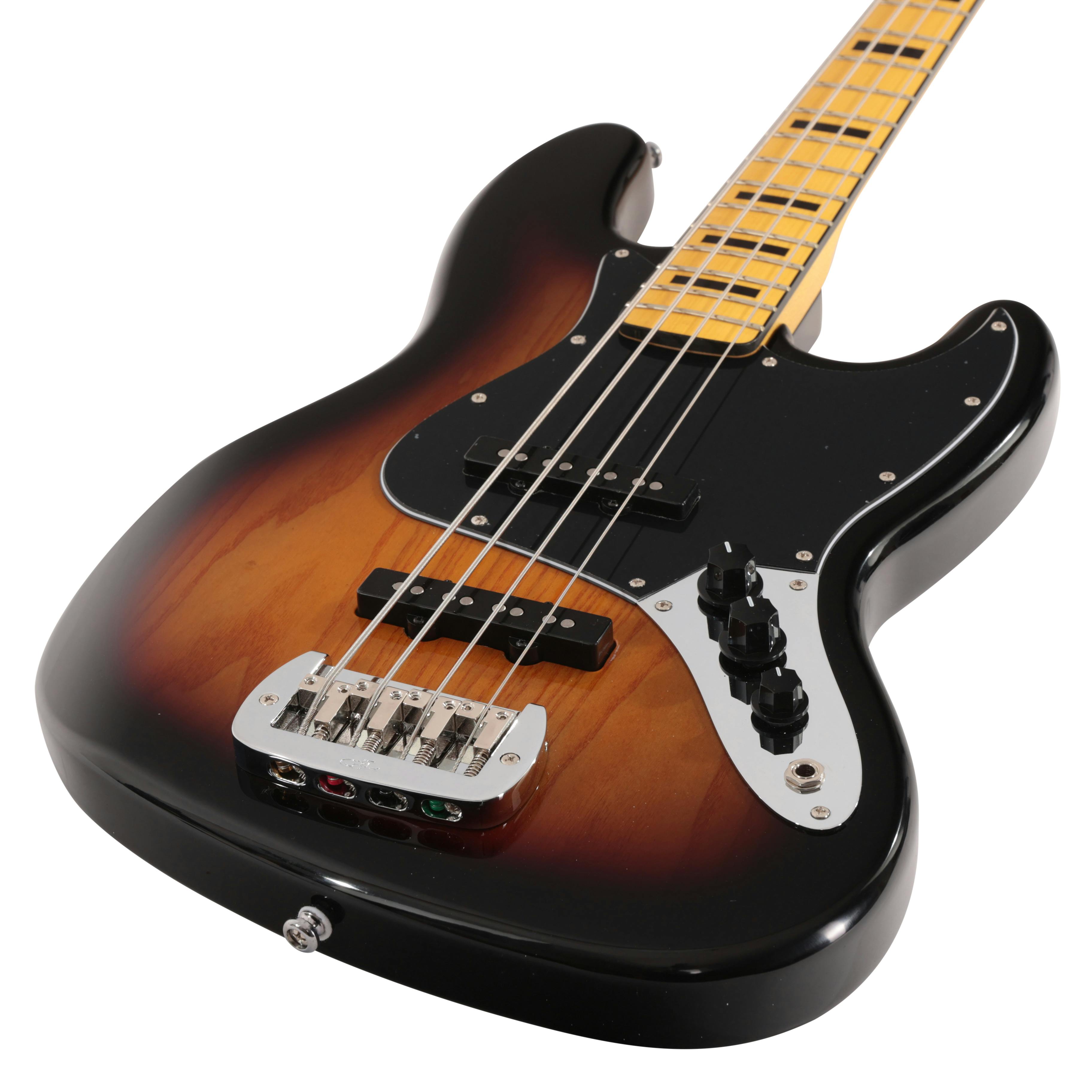 G&L Tribute JB Bass Guitar in 3-Tone Sunburst - Andertons Music Co.