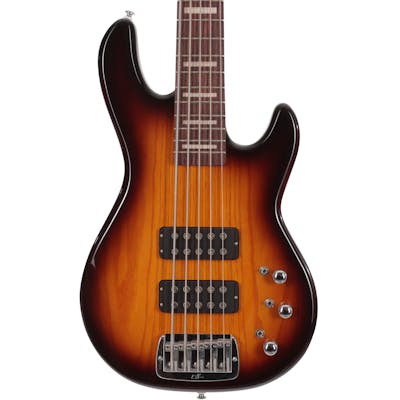 G&L Tribute L-2500 5-String Bass Guitar in Tobacco Sunburst
