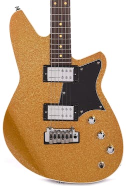 Reverend Tommy Koffin Electric Guitar in Gold Sparkle