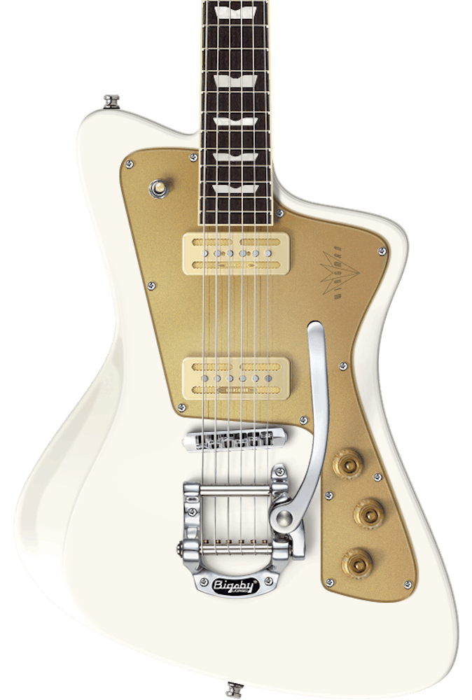 Baum Original Series Wingman Electric Guitar in Vintage White with 