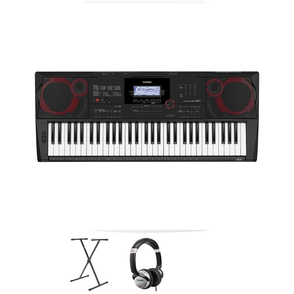 Casio CT-X3000 Home Keyboard Bundle with Stand and Headphones