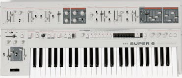 UDO Super 6 - 12 Voice Binaural Analogue Hybrid Synthesizer in White