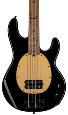 Sterling by Music Man Pete Wentz Signature Artist Series Stingray Bass in Black with Roasted Maple Neck