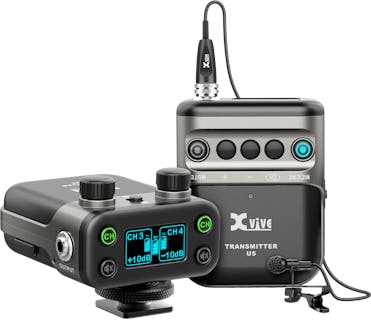 Xvive U5 T2 Wireless audio for video System set with 2 transmitters 2.4 GH