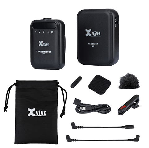 Xvive U6 Compact Wireless Mic System Hidden Transmitter Built in microphone 2.4 GH Andertons Music Co