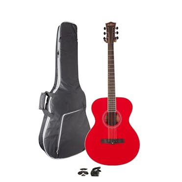 Eastcoast G1 Gala Red Acoustic Starter Pack with Accessories