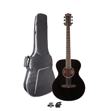 Eastcoast G1 Liquorice Black Acoustic Starter Pack with Accessories