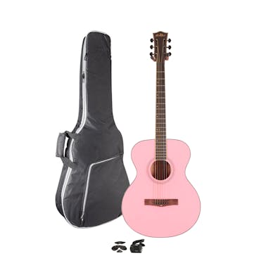 Eastcoast G1 Watermelon Pink Acoustic Starter Pack with Accessories