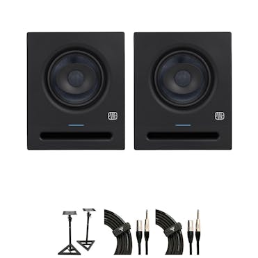 Presonus Eris Pro 6 Monitor Bundle With Speakers Stands and Cables
