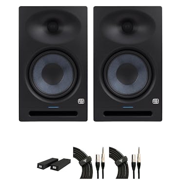 Presonus Eris Studio 8 Monitor Bundle With Foam Speaker Pads and Cables