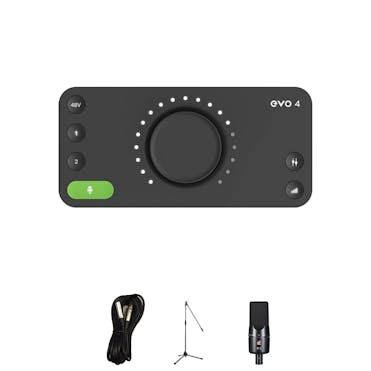 Audient-Designed Evo 4 Audio Interface with SE Electronics X1A, Cable and Stand