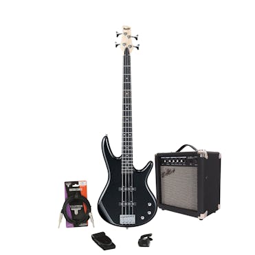 Ibanez GSR180 Bass Guitar in Black With 15w Amp & Accessories