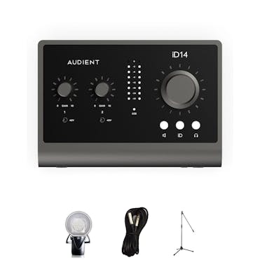 Audient ID4 MKII USB Audio interface with Aston Element, Cable and Stand