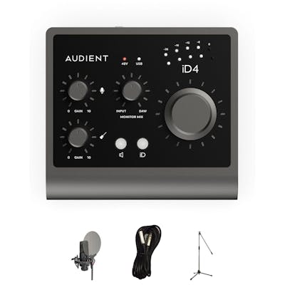 Audient ID4 MKII USB Audio interface with SE Electronic X1S, Cable and Stand
