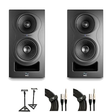 Kali Audio IN-5 Studio Monitor Bundle w/ stands and cables