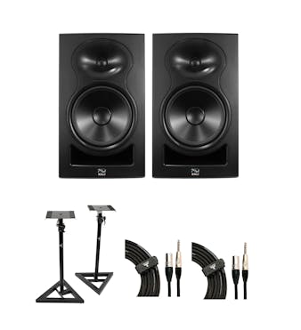 Kali Audio LP-6-V2 Studio Monitor Bundle with Stands and Cables