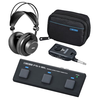 Boss KATANA:GO Headphone Amp With Case, Footswitch & Headphones Bundle