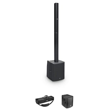 LD Systems MAUI 28 G2 - Portable Column PA System in Black Bundle with Bags