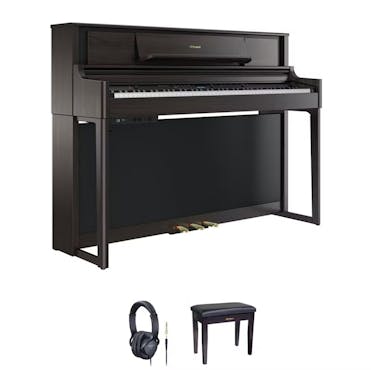 Roland LX705DR Piano Bundle