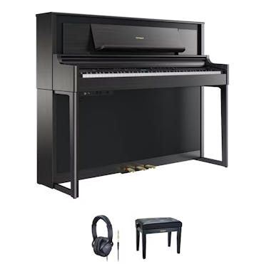 Roland LX706 Digital Piano in Black Bundle