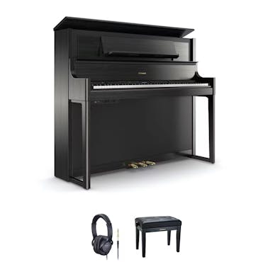 Roland LX708 Digital Piano in Black Bundle 1