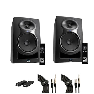 Kali MM-6 Studio Monitors with Foam Spreaker Pads and Cables