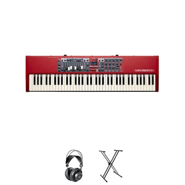 Nord Electro 6D 73 Keyboard in Red Bundle 2