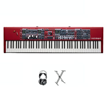 Nord Stage 4 88 Digital Piano in Red Bundle 1