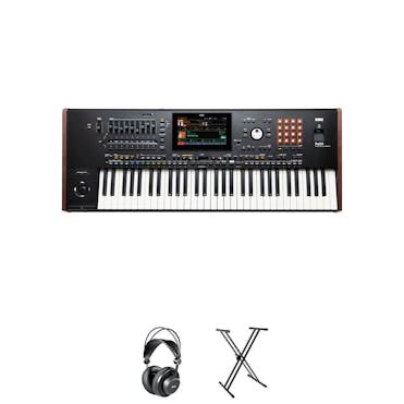 Korg PA5X61 Keyboard in Black Bundle