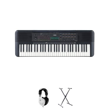 Yamaha PSRE273 Digital Keyboard in Black with Stand and Headphones