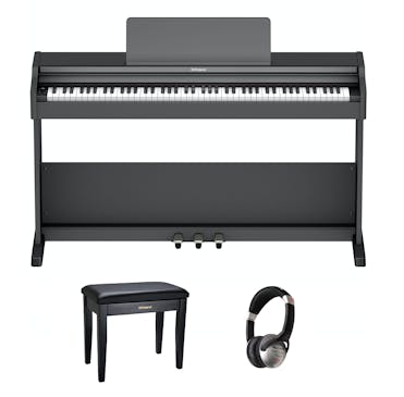 Roland RP107 Digital Piano in Black Bundle 2