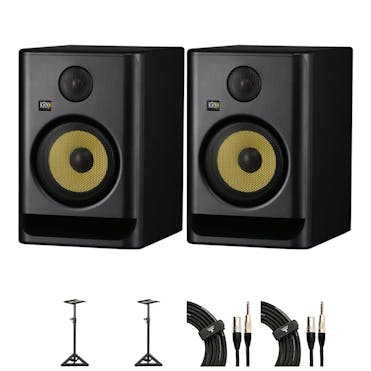 Speaker bundle for KRK Rokit RP7 G5 plus stands and cables