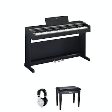 Yamaha YDP-145 Digital Piano in Black Bundle