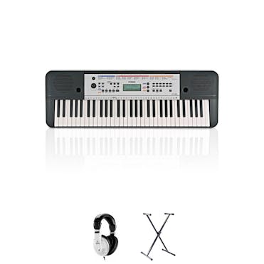 Yamaha YPT260 Digital Keyboard in Black with Headphones and Stand