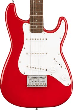 Squier Mini Strat Electric Guitar in Dakota Red.