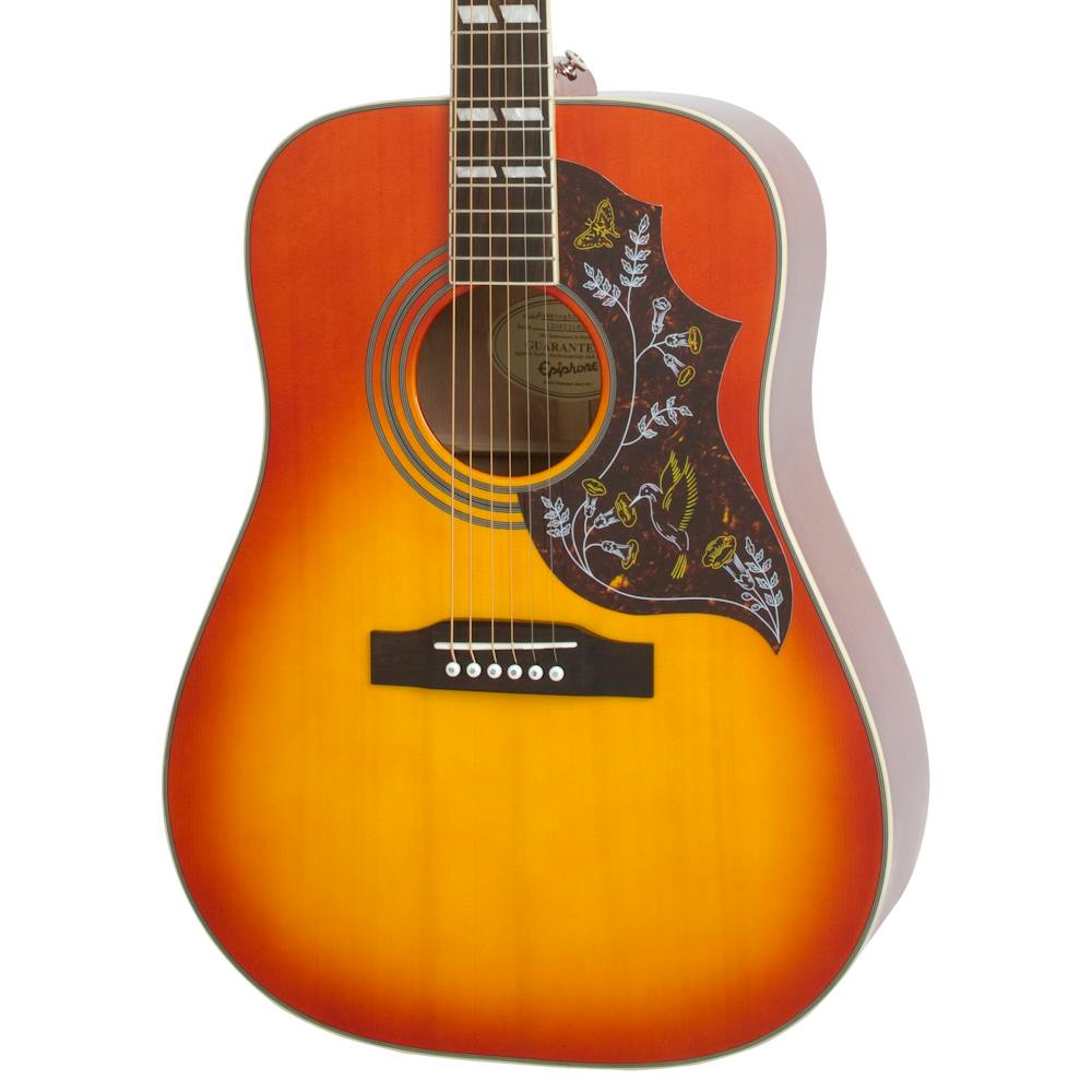 Epiphone Hummingbird Studio Electro Acoustic Guitar in Faded Cherry