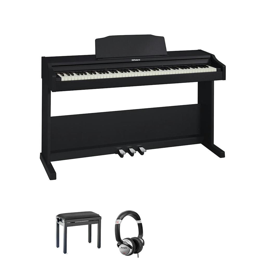 Roland RP102 Digital Home Piano Bundle in Black