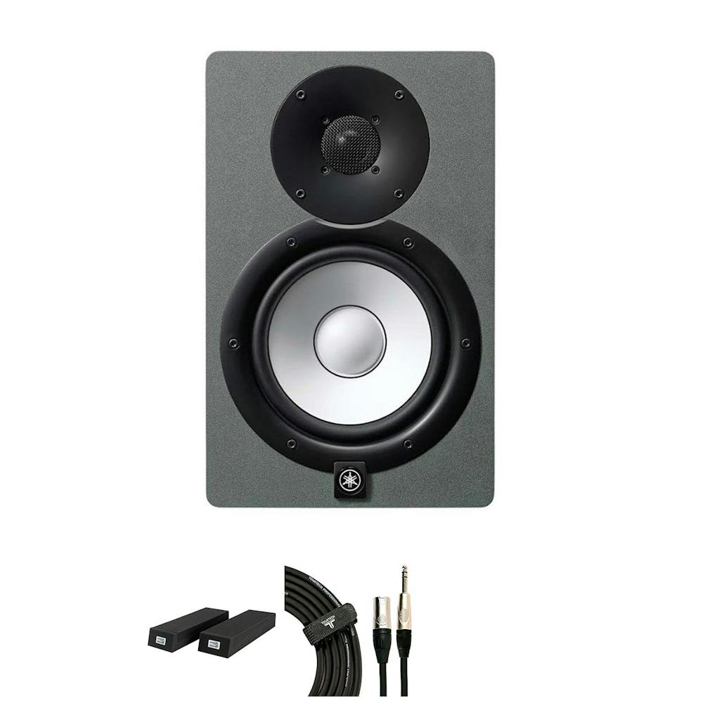 Speaker bundle for Yamaha HS7 Grey Speaker with foam and cables