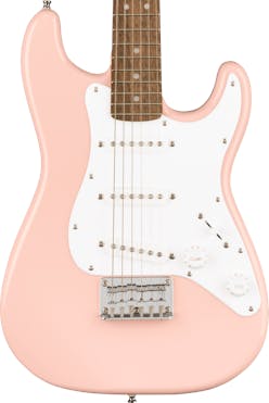 Squier Mini Strat Electric Guitar in Shell Pink