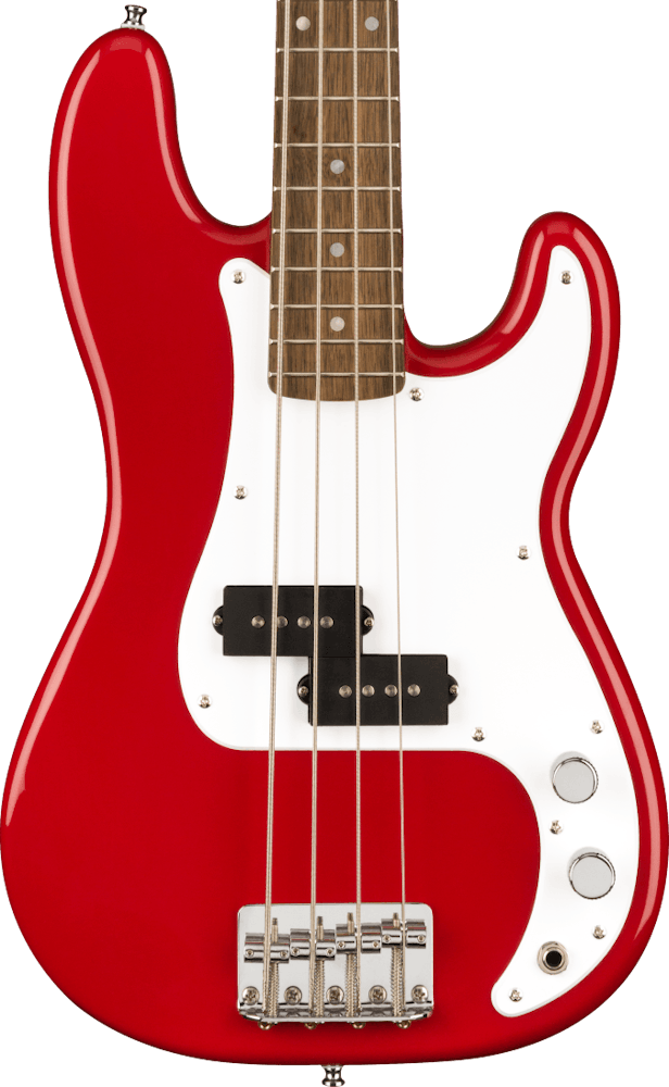 Squier Mini P Bass Guitar in Dakota Red